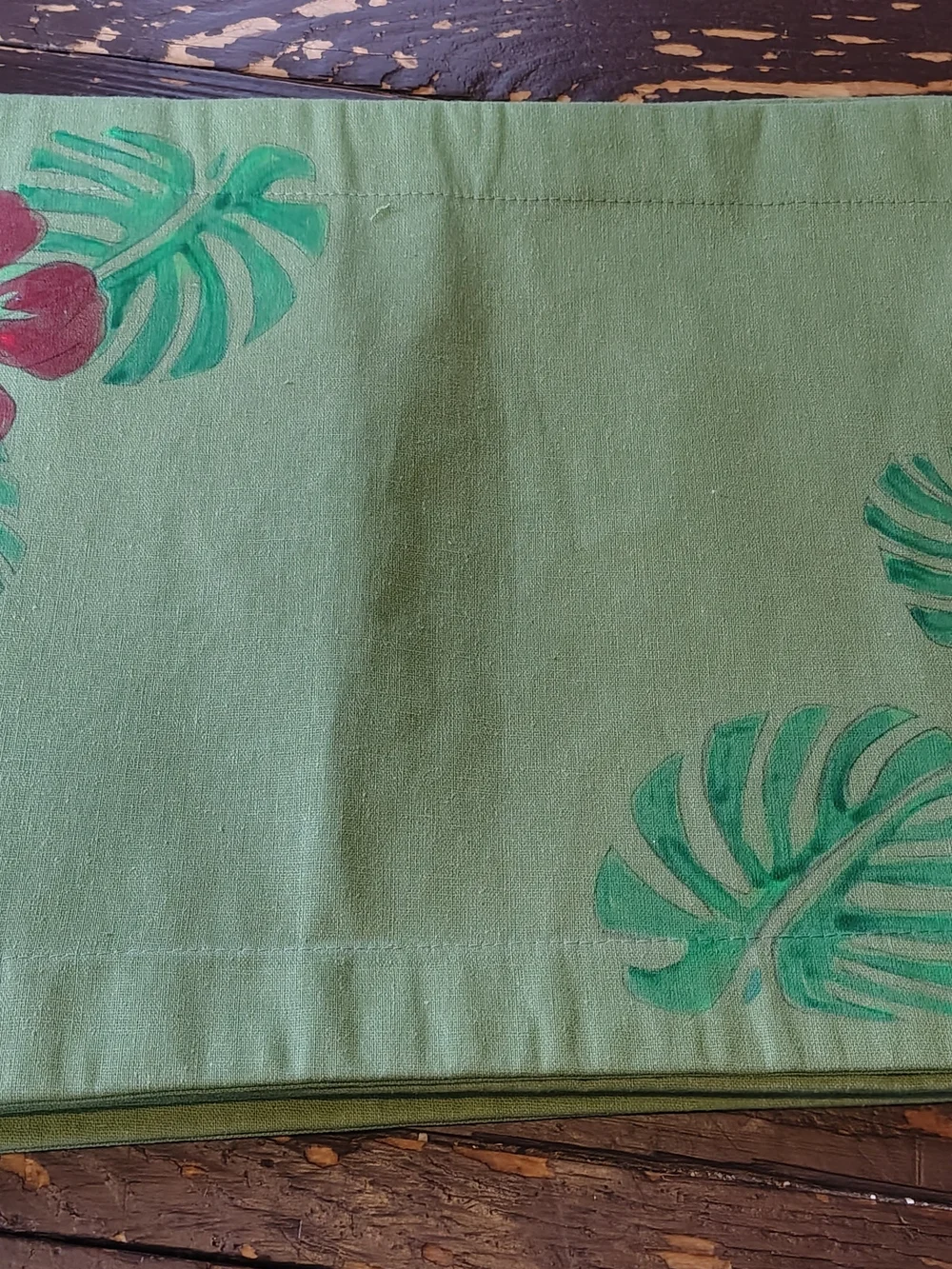 Hawaiian Hibiscus Themed Placemats - Set of 4